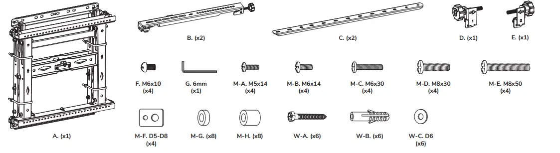 Neomounts WL95-900BL16 Video Wall Mount 1