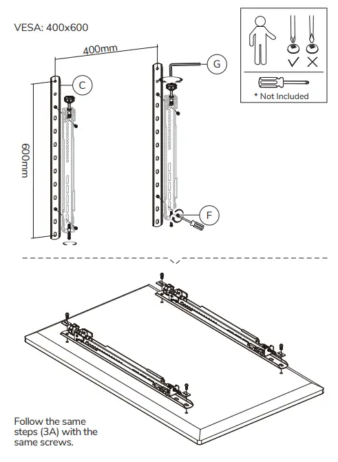 Neomounts WL95-900BL16 Video Wall Mount 6