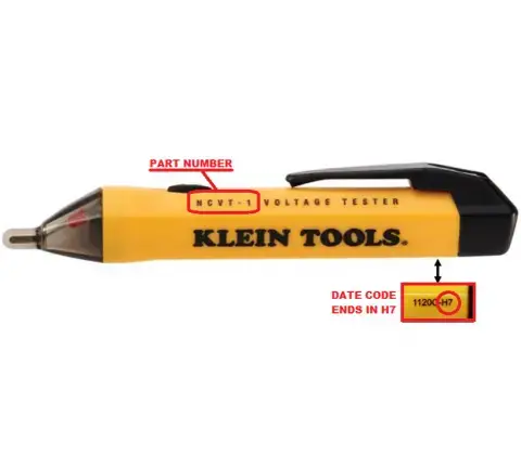 Non-contact Voltage Testers Recalled By Klein Tools Due To Shock Hazard Non-contact Voltage Testers Recalled By Klein Tools Due To Shock Hazard