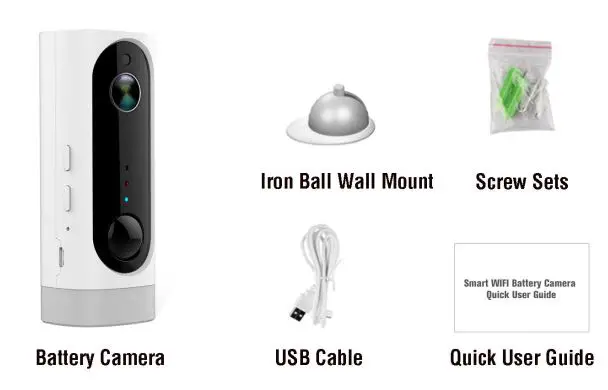 tp-link Smart IP Camera with Battery User Guide - A1 Camera What is in the Box