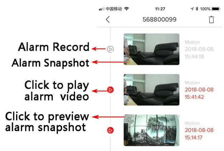 tp-link Smart IP Camera with Battery User Guide - Alarm snapshot and video record on SD card