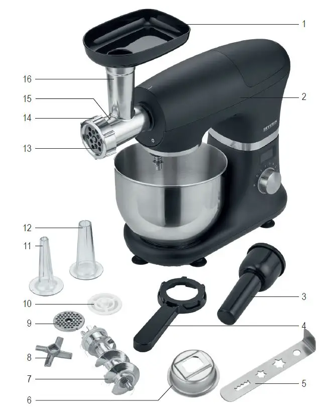 SEVERIN ZB 5591 Meat Grinder and Shortbread fig 1