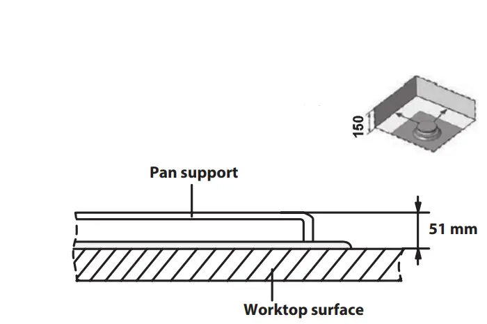 ARISTON GGA24BKAUS Gas Cooktops fig 3