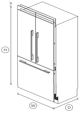 FISHER PAYKEL RS36A80J1N 36-Inch Integrated French Door Refrigerator Freezer-1