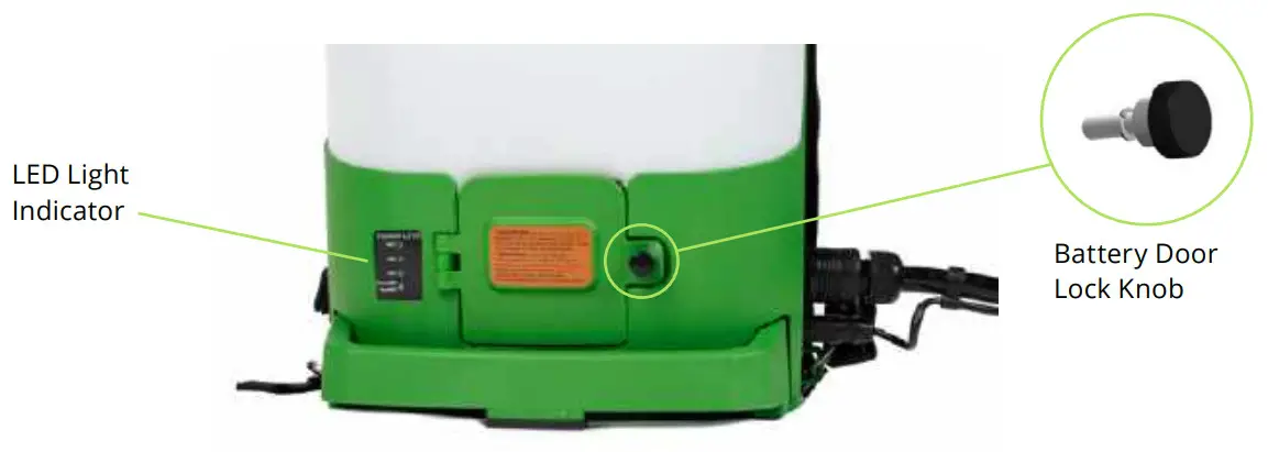 Clemas Co Ltd VP300ES Cordless Electrostatic Backpack Sprayer - Light Indicator