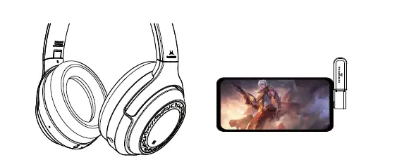 SoundMAGIC P60BT GM 2.4G Wireless Gaming and Bluetooth Headset fig 19