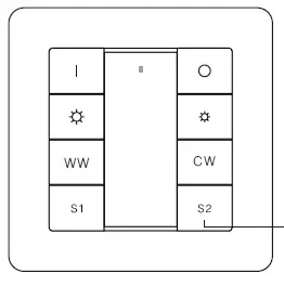 SUNRICHER RF+Bluetooth CCT Wall Mounted Remote fig (3)