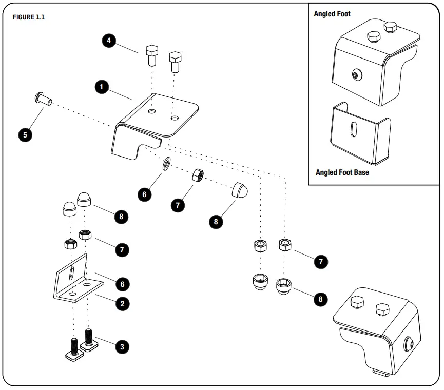 FRONT RUNNER Univ-FR-FASS017 Mounting Foot Set - Fig 2