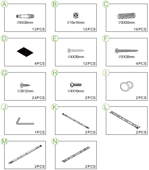 TAOHFE CL-CT4653WH 2-Drawer White Modern Bedside Table-2