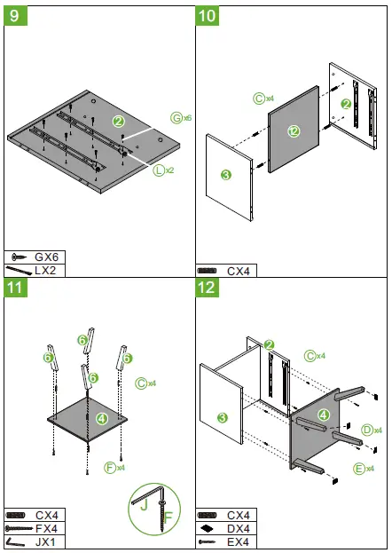 TAOHFE CL-CT4653WH 2-Drawer White Modern Bedside Table-7