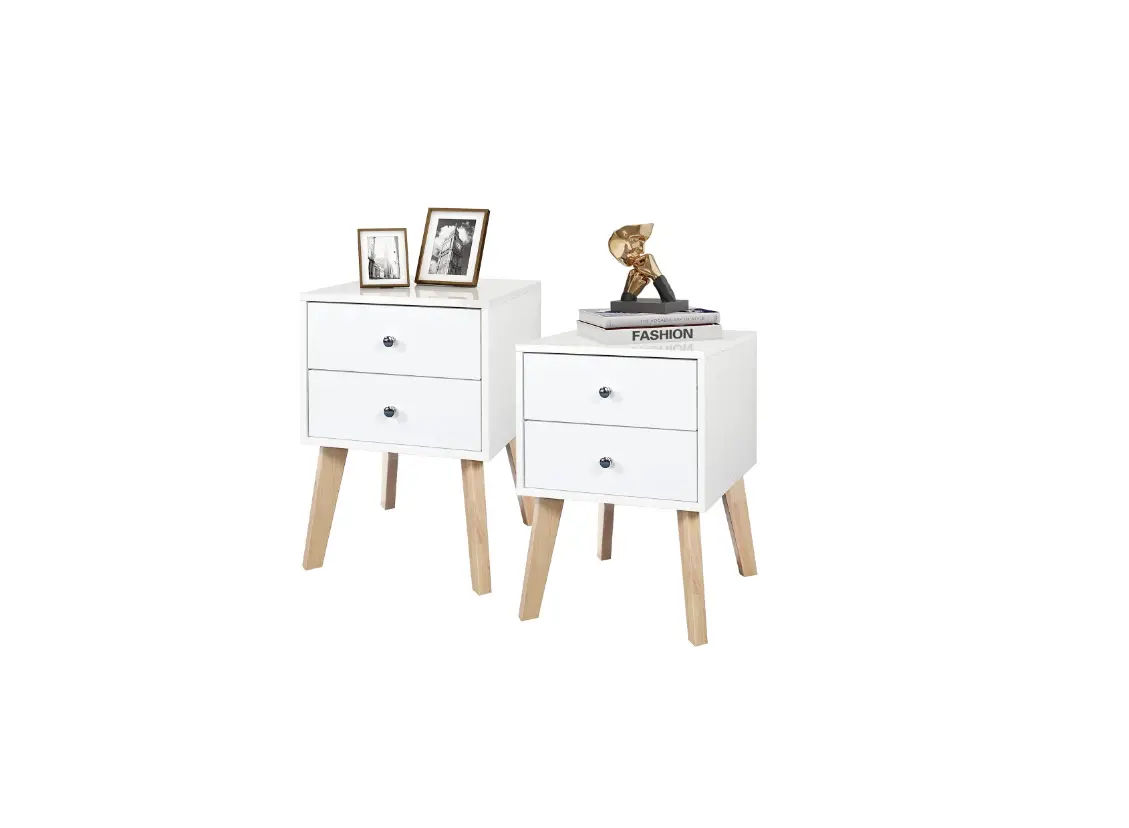 Taohfe Cl-ct4653wh 2-drawer White Modern Bedside Table Instruction Manual