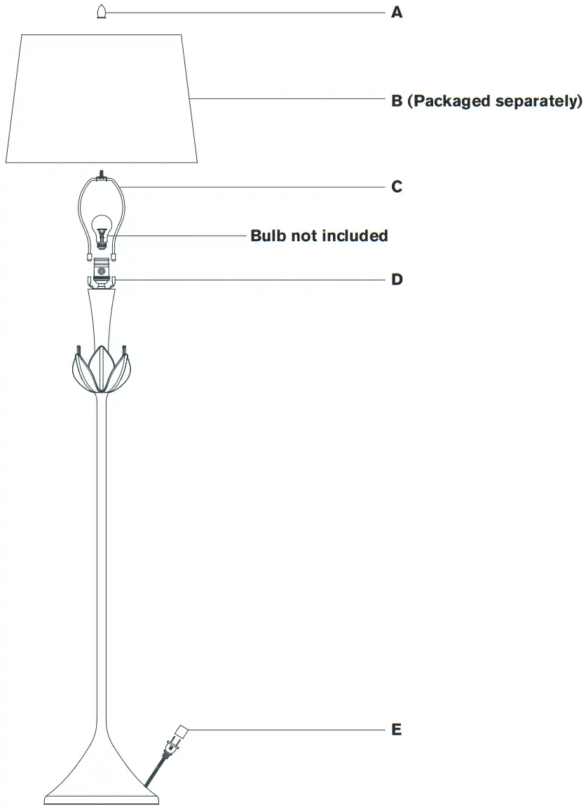 VISUAL COMFORT JN 1002 Alberto Large Floor Lamp - Fig 1