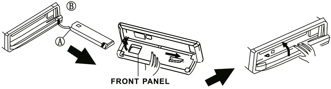 CALIBER RCD 120 BT Car Audio - panel