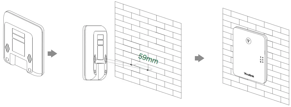 Yealink W73P Dect IP Phone - base station