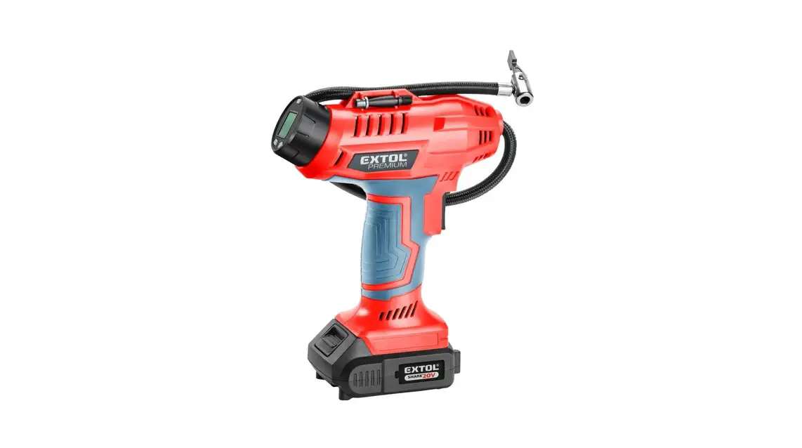 Extol Premium Share 20 V Cordless Car Compressor With Adjustable Pressure User Manual