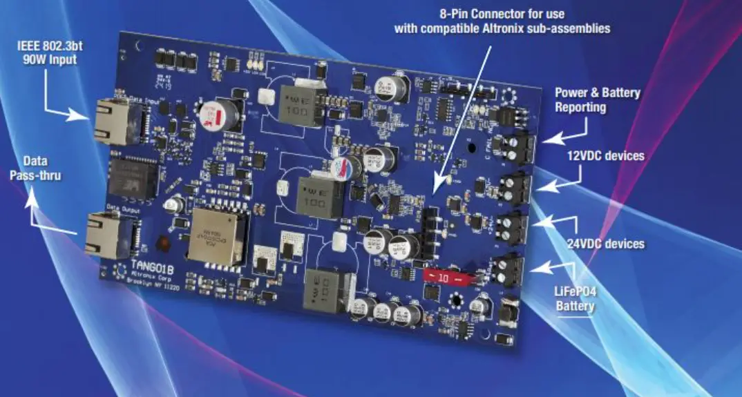 Altronix Tango1b Poe Driven Power Supply With Lithium Battery Backup Installation Guide Altronix Tango1b Poe Driven Power Supply With Lithium Battery Backup Installation Guide