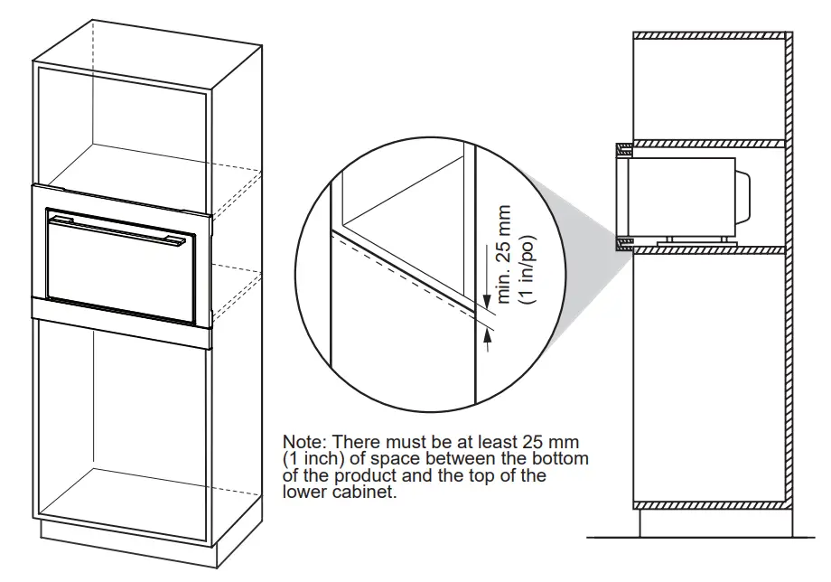 Panasonic NN-TK81LC Microwave Oven - Dimensions 1
