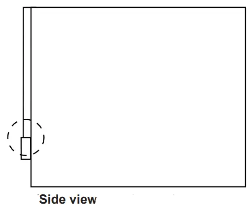 Panasonic NN-TK81LC Microwave Oven - Side view