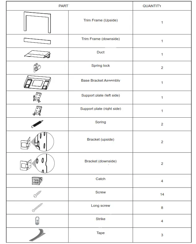 Panasonic NN-TK81LC Microwave Oven - parts