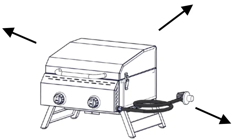 megamaster 820-0033M 2 Burner Portable Gas Grill - fig 1