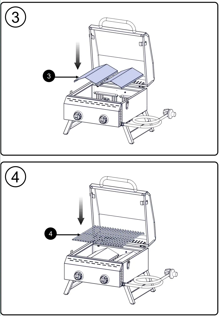 megamaster 820-0033M 2 Burner Portable Gas Grill - fig 6