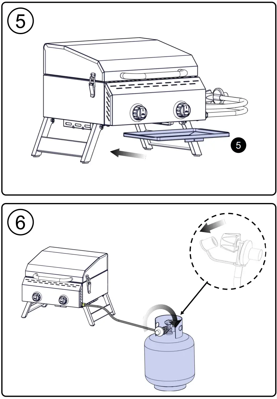 megamaster 820-0033M 2 Burner Portable Gas Grill - fig 7