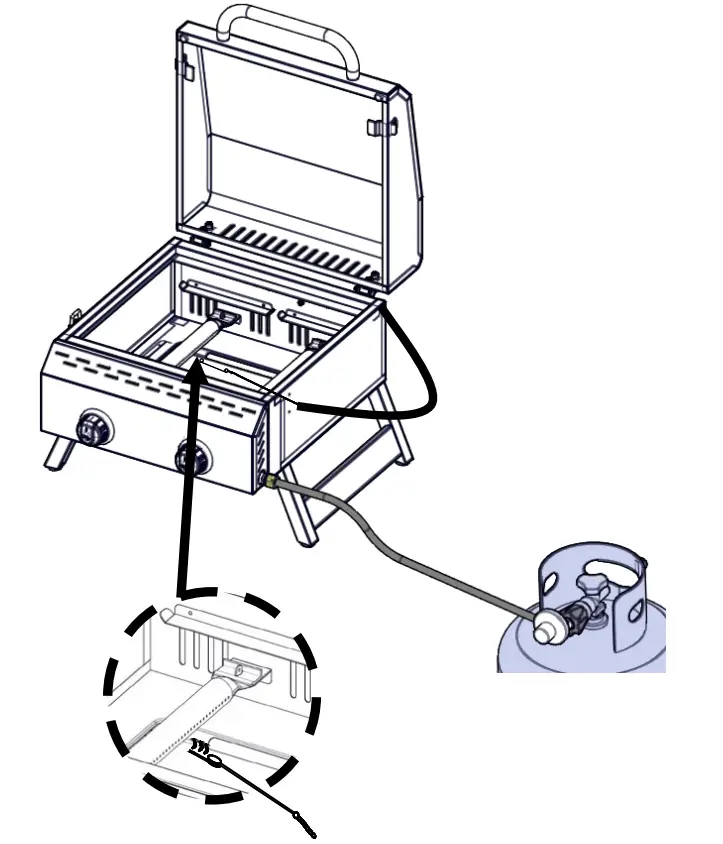 megamaster 820-0033M 2 Burner Portable Gas Grill - fig 9