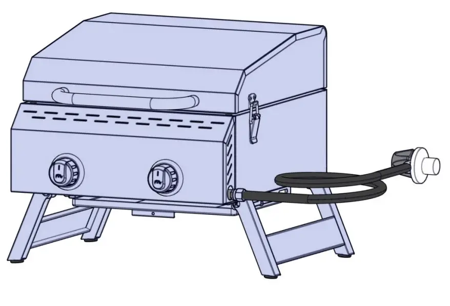 megamaster 820-0033M 2 Burner Portable Gas Grill