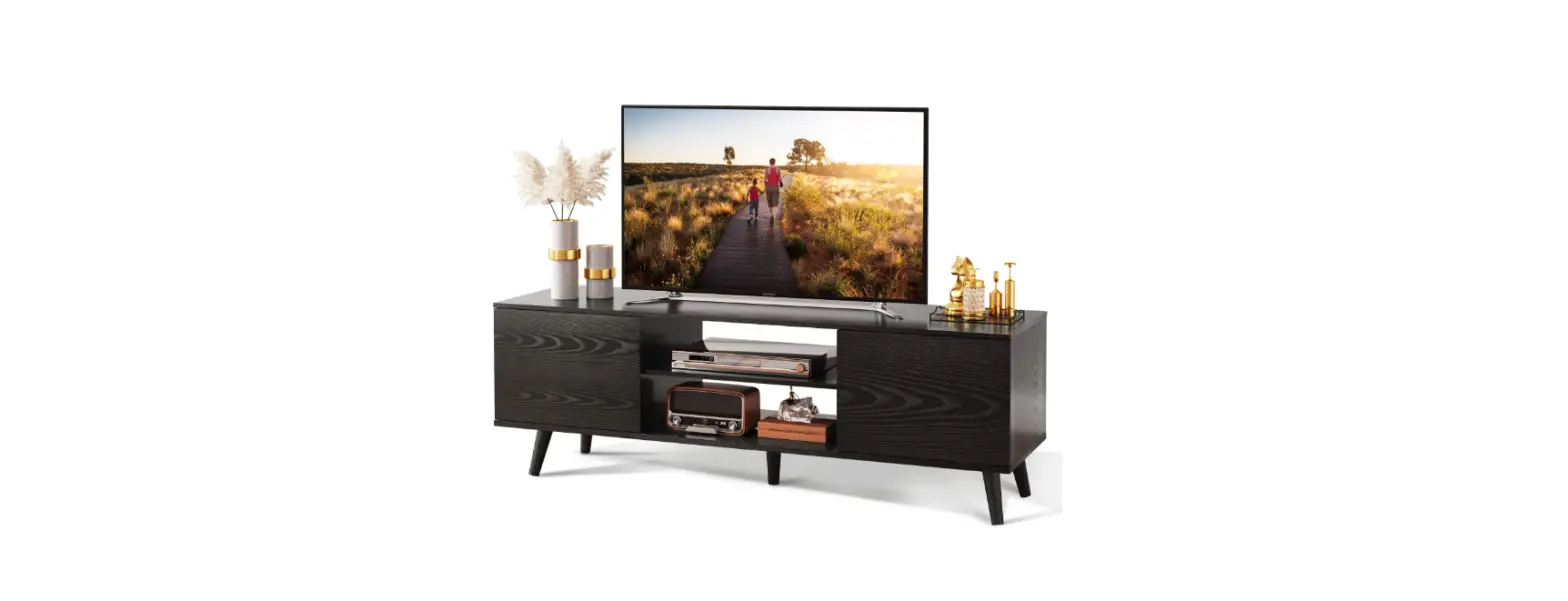 Wlive Adsg019 Wood Tv Stand Instruction Manual
