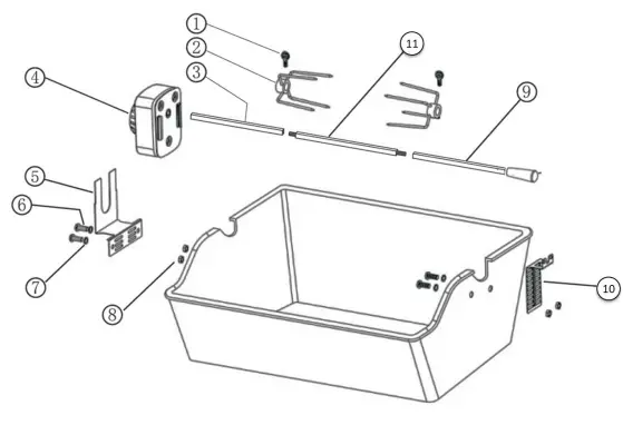 Goldair-GBQR120-Universal-Rotisserie-1