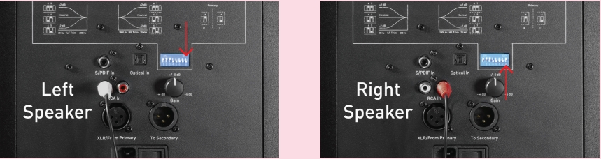 Connect via RCA without XLR