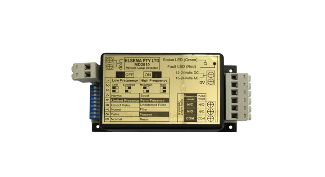 Elsema Md2010 Loop Detector User Manual
