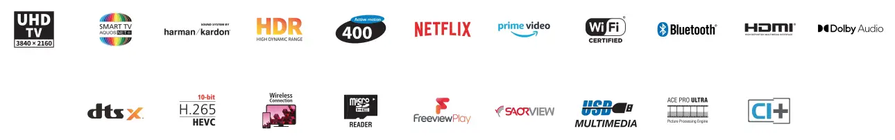 SHARP 50EH6K 50 Inch 4K Ultra HD Smart TV - icon