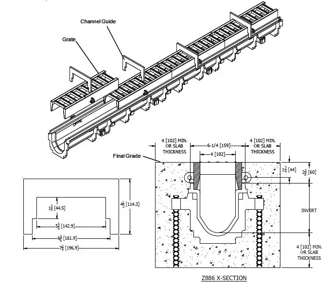 ZURN-Z886-Linear-Trench-Drain-System-FIG-1
