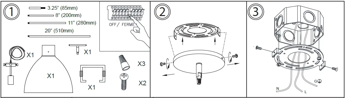 Dainolite-LBY-141P-Clear-Glass-Dome-Pendant-Light-01