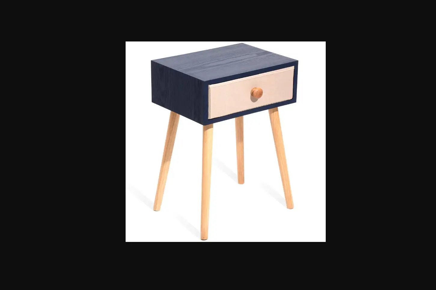 The Home Depot Mzlw979el-wg292 1-drawer Rustic Blue Vintage Nightstand End Table With Solid Rubber Wood Legs User Guide