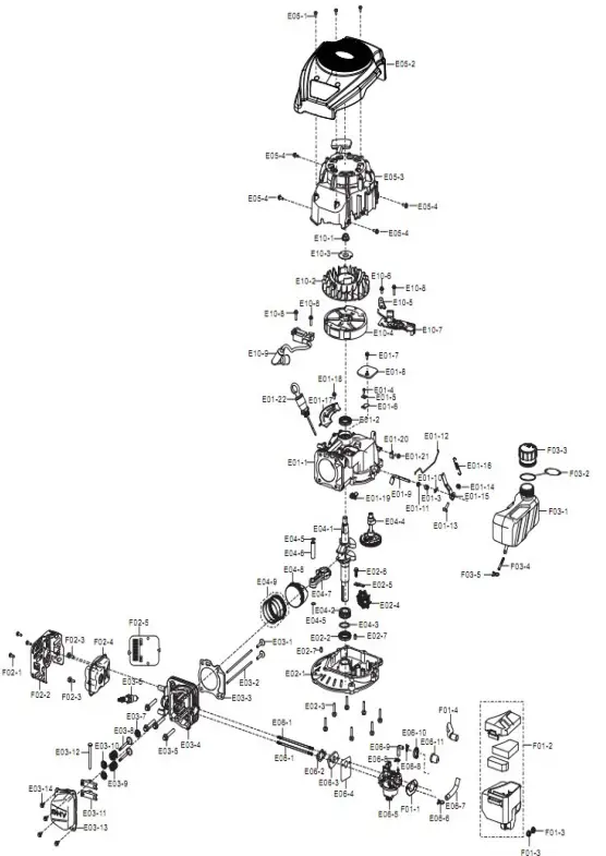 POWERSMART-DB2322SR-Gas-Self-Propelled-Lawn-Mower-FIG-22