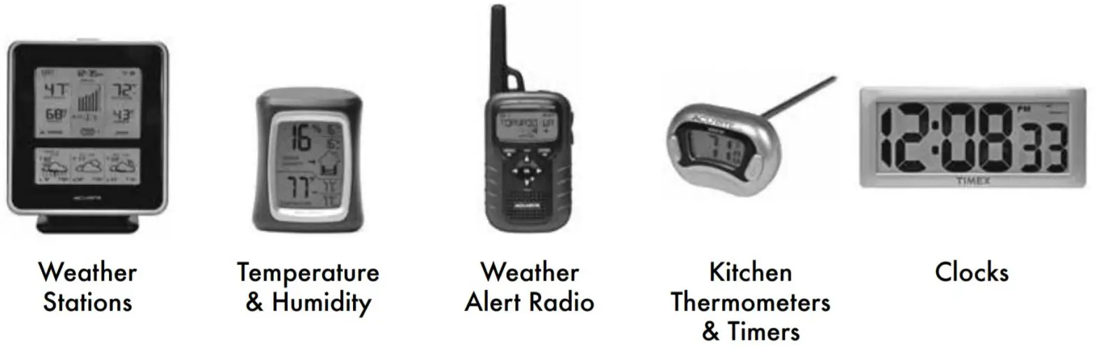 ACURITE 75077 Weather Forecaster with Jumbo Display, Remote Control and Atomic Clock - c;pcls