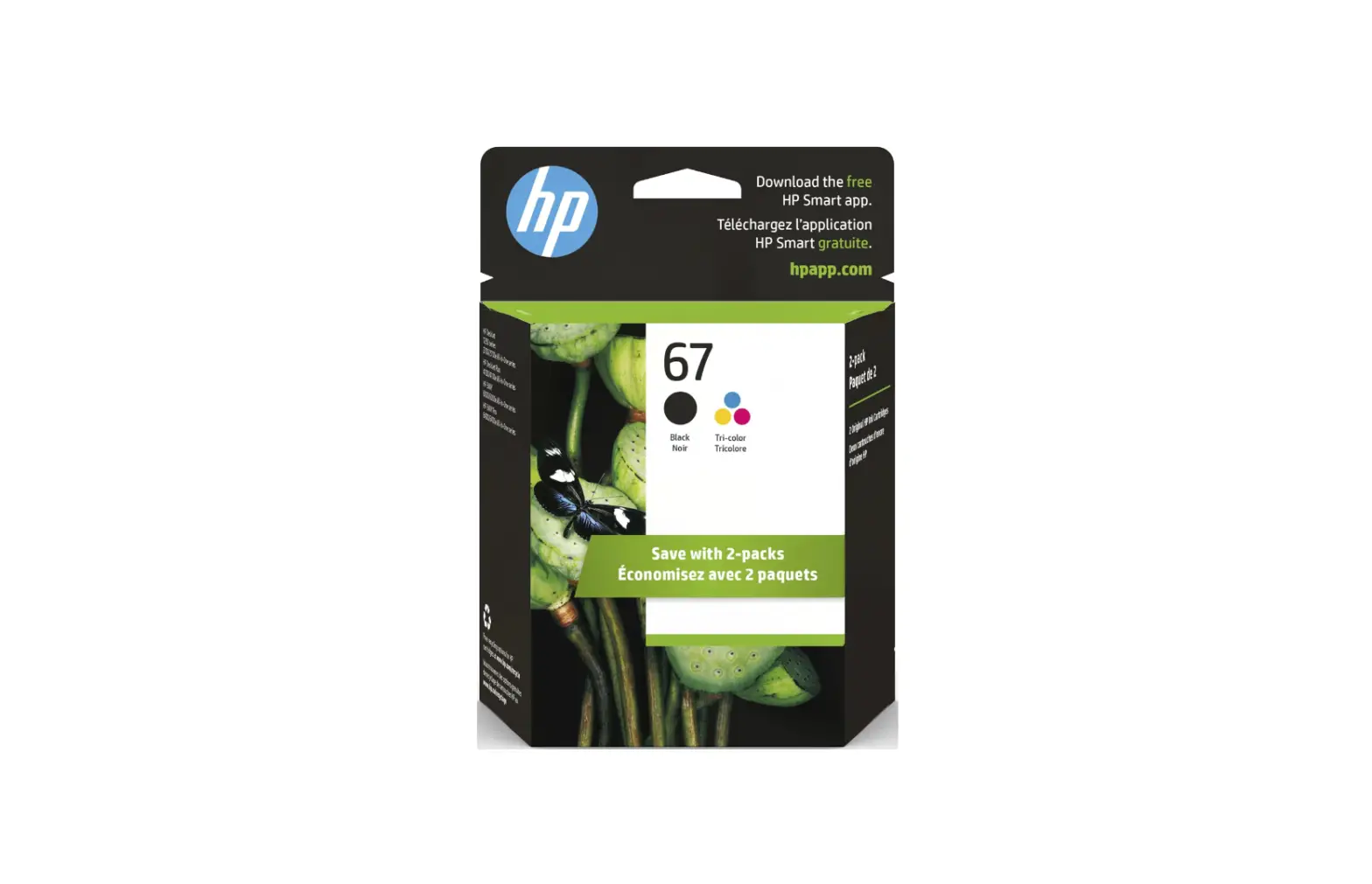 Hp ‎3yp29an 67 Black And Tri-colour Original Ink Cartridges Instruction Guide
