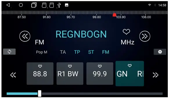 Car Media System VN1061 MA 4G Smart Naviceiver Mobile Internet Ready - RADIO