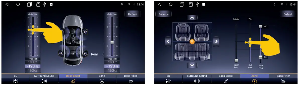 Car Media System VN1061 MA 4G Smart Naviceiver Mobile Internet Ready - bass boost 3