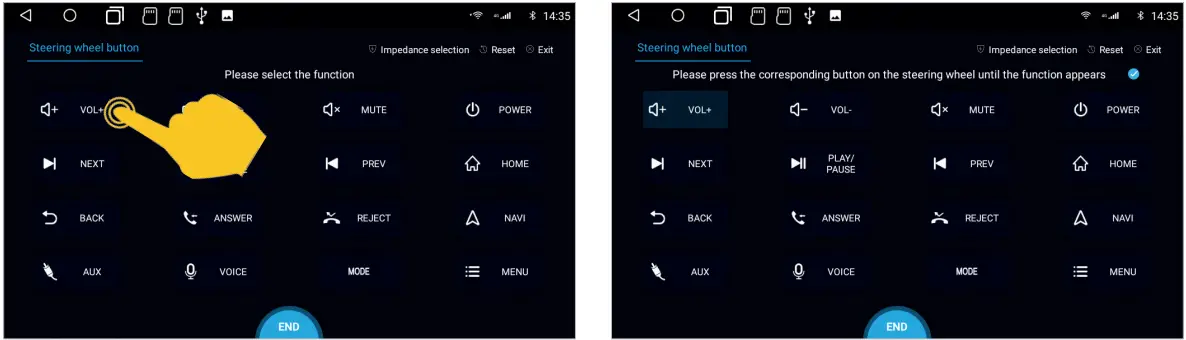 Car Media System VN1061 MA 4G Smart Naviceiver Mobile Internet Ready - control panel that you