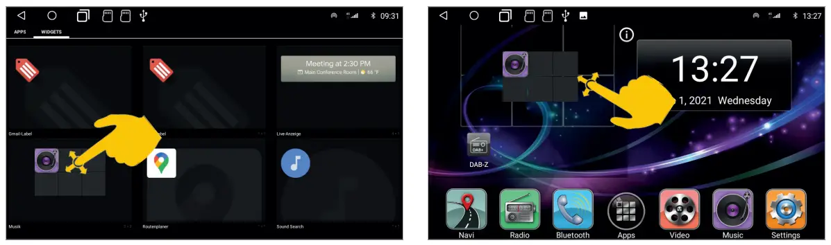 Car Media System VN1061 MA 4G Smart Naviceiver Mobile Internet Ready - main menu