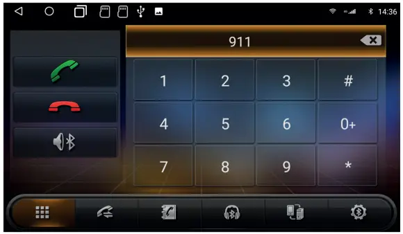 Car Media System VN1061 MA 4G Smart Naviceiver Mobile Internet Ready - numeric keypad