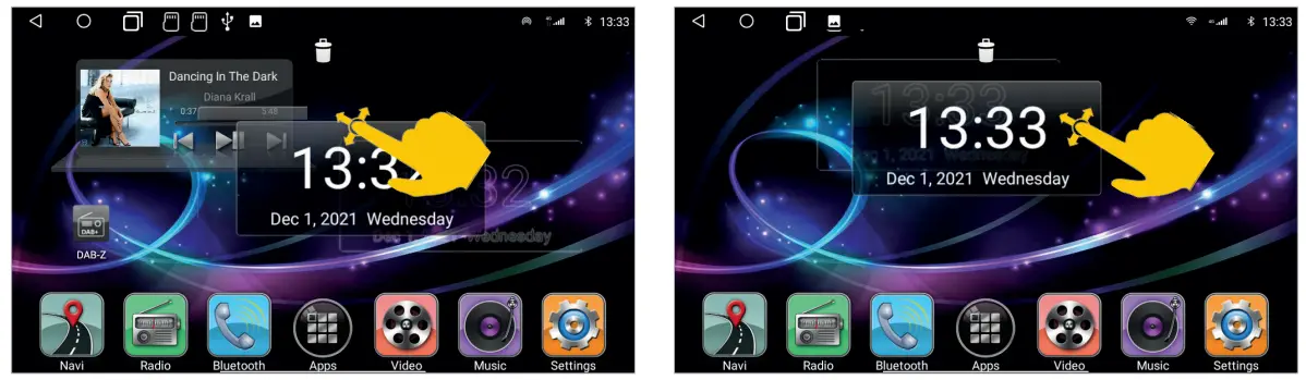 Car Media System VN1061 MA 4G Smart Naviceiver Mobile Internet Ready - swap the positions