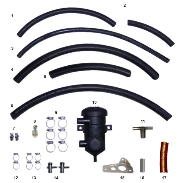 PPE 114025405 Crankcase Breather Filter Kit - fig 1