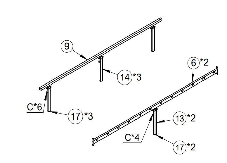 OVELA-OVBOWDMBBDA-Single-Bowden-Canopy-Metal-Bed-FIG-4