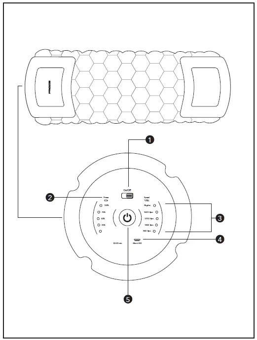 PROZIS Vibrating Massage Roller 01
