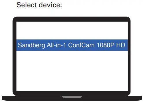 Sandberg All-in-1 ConfCam 1080P HD - Windows