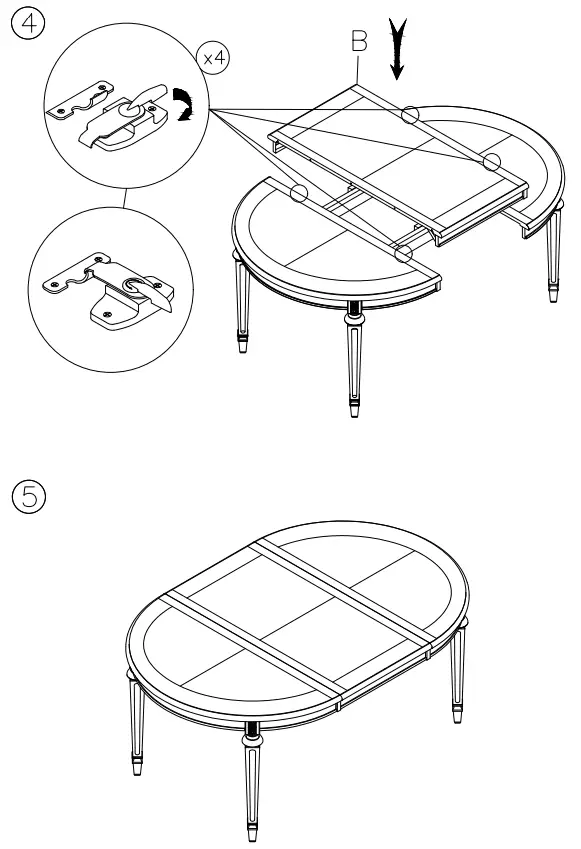 ASHLEY D75135 Lodenbay Dining Table 4